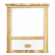 Elegante scatola per lombrichi - compostiera per lombrichi per esterni ed interni - scatola per lombrichi per il balcone come set completo con 500 lombrichi per compost