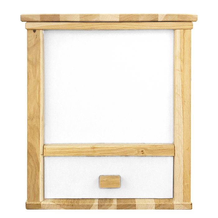 Elegante scatola per lombrichi - compostiera per lombrichi per esterni ed interni - scatola per lombrichi per il balcone come set completo con 500 lombrichi per compost