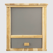 Elegante scatola per lombrichi - compostiera per lombrichi per esterni ed interni - scatola per lombrichi per il balcone come set completo con 500 lombrichi per compost