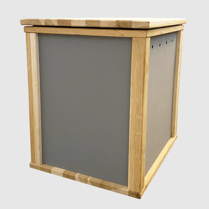 Elegante scatola per lombrichi - compostiera per lombrichi per esterni ed interni - scatola per lombrichi per il balcone come set completo con 500 lombrichi per compost