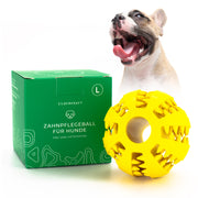 Palla per cani con protuberanze per la cura dei denti