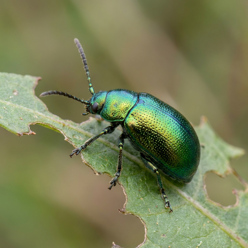 Scarabeo delle foglie di bacino