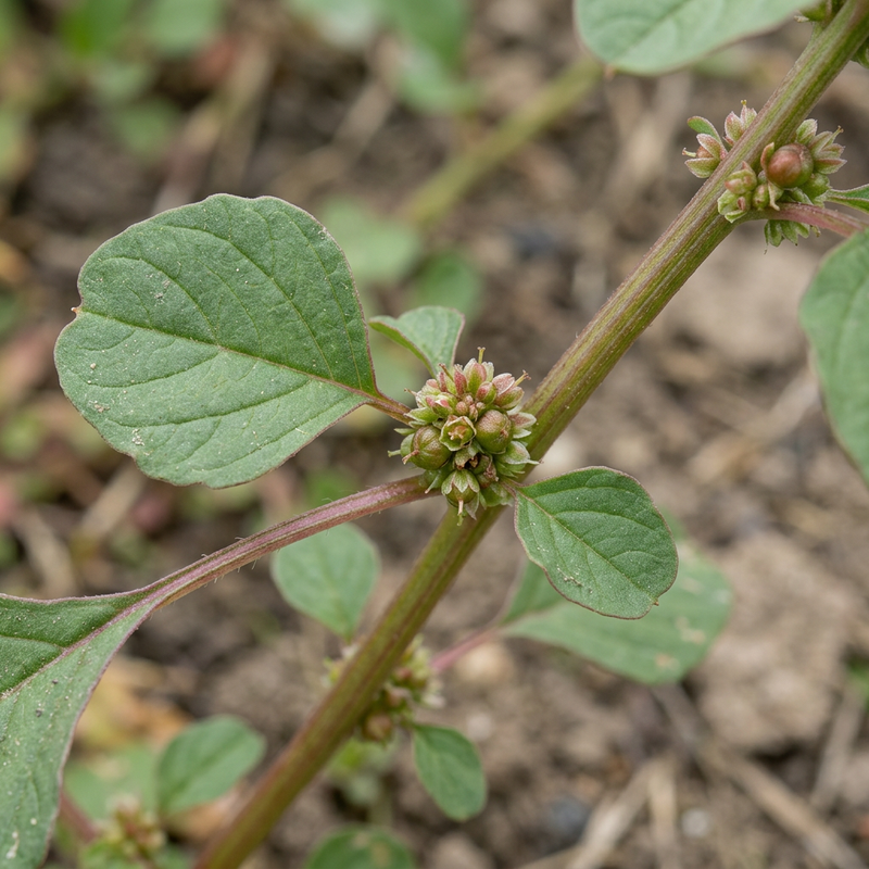 Coda di volpe in aumento (Amaranthus blitum), illustrazione IA