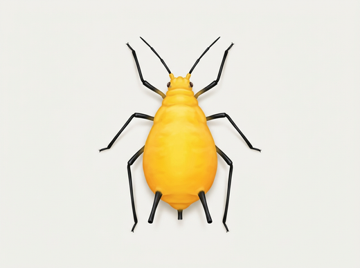 Afide dell'oleandro (Aphis nerii) dall'alto