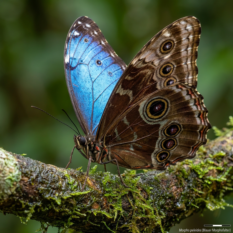 Farfalla morfo blu