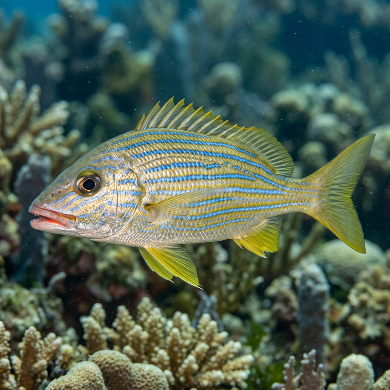 Grugnito Striscia Blu