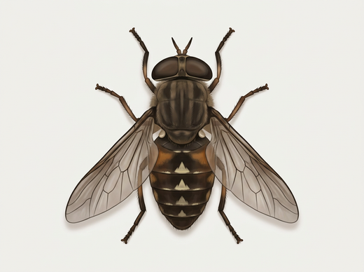 Tafano (Tabanus sudeticus) dall'alto