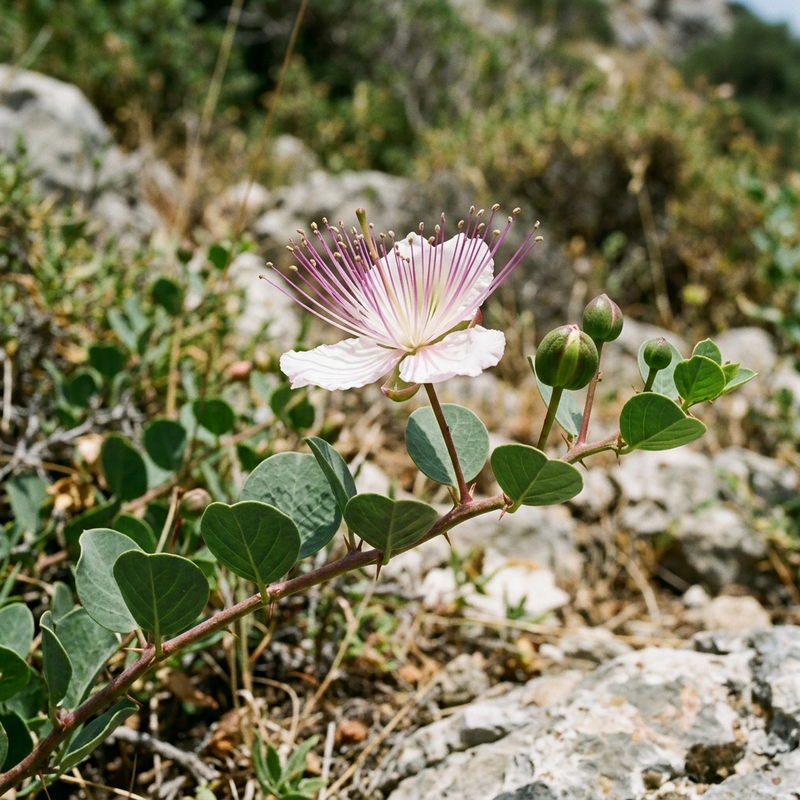 Vero cespuglio di capperi