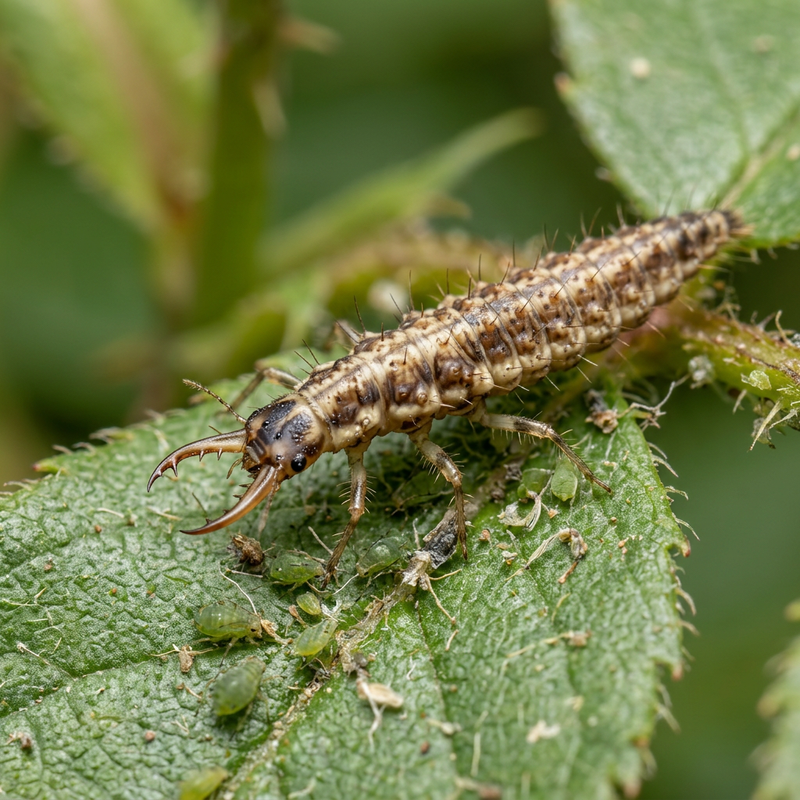 Larva merlettata