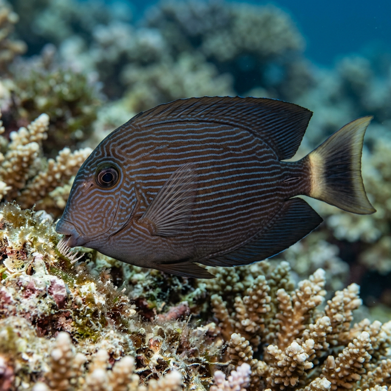 Pesce chirurgo dai denti a setole striate