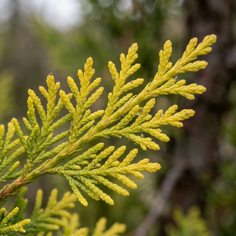 Cipresso dorato (Cupressus macrocarpa), illustrazione IA