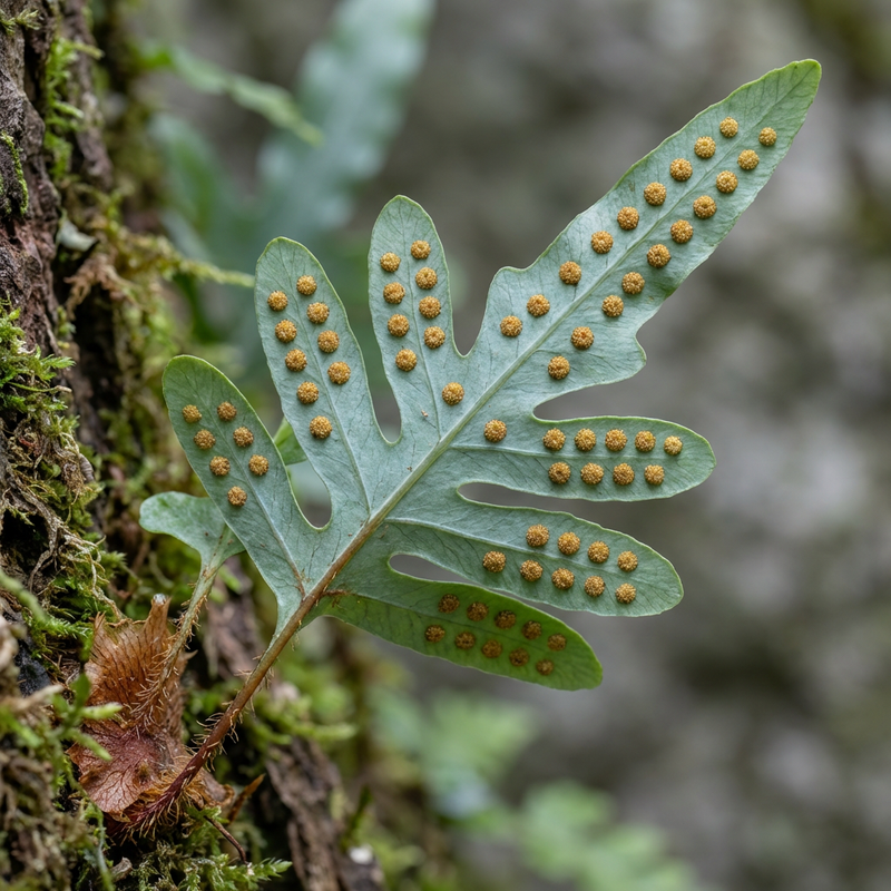 Felce maculata dorata