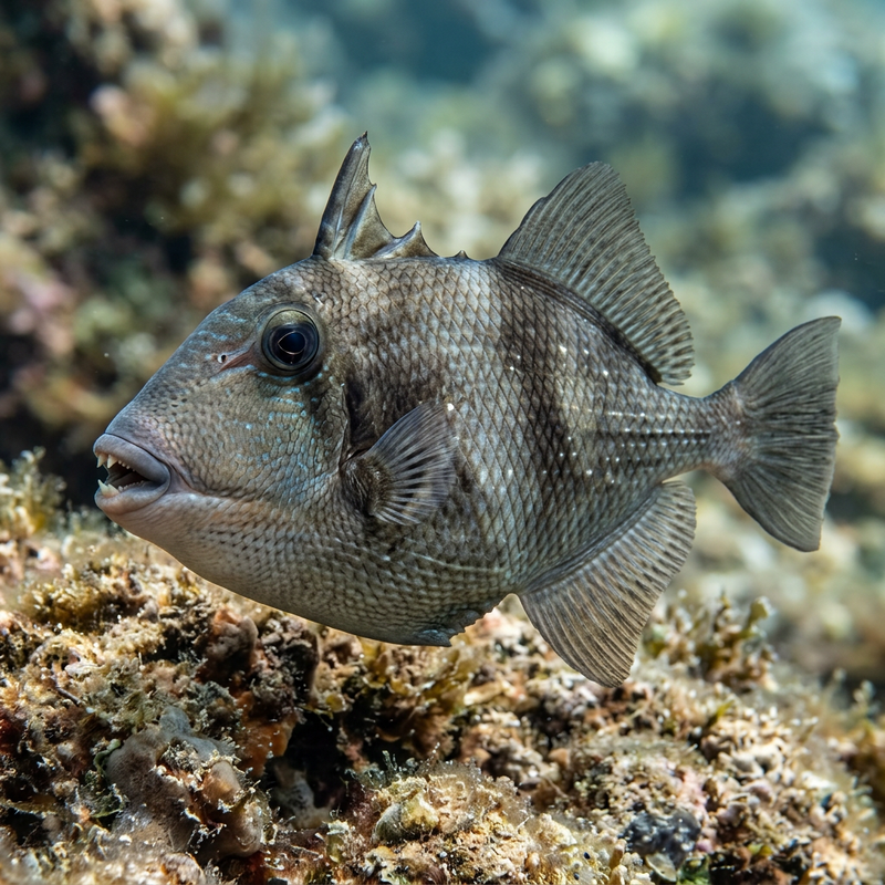 Pesce balestra grigio