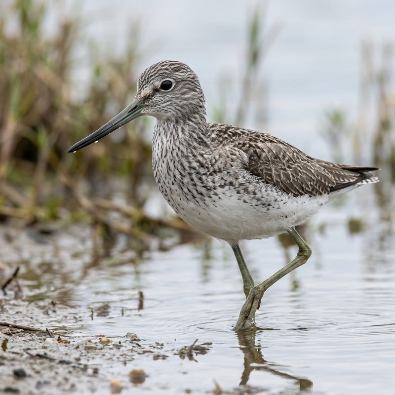 Greenshank (Tringa nebularia), illustrazione IA