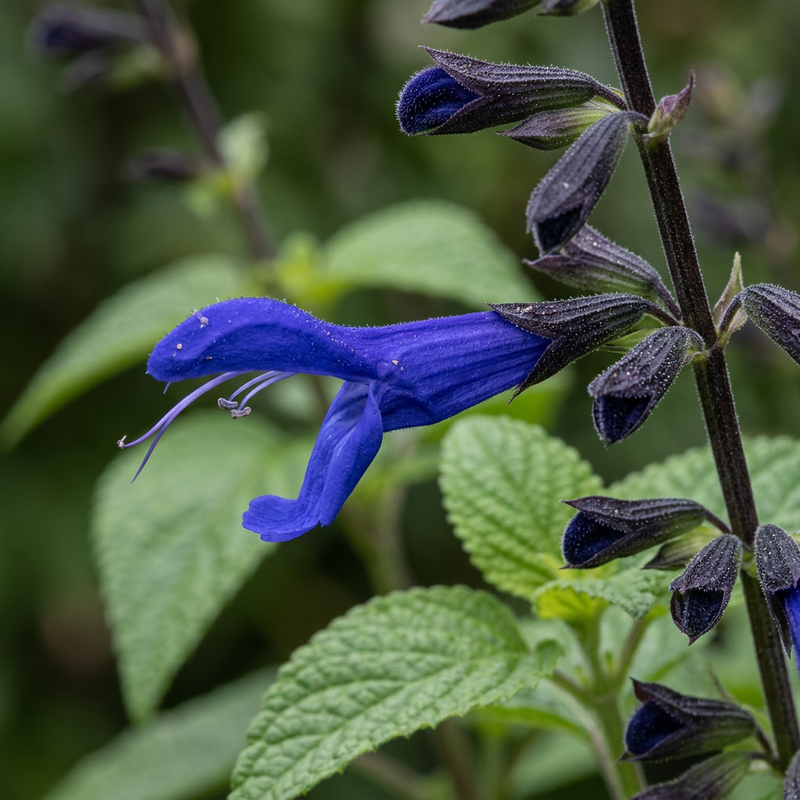 Salvia guaranì (Salvia guaranitica), illustrazione IA