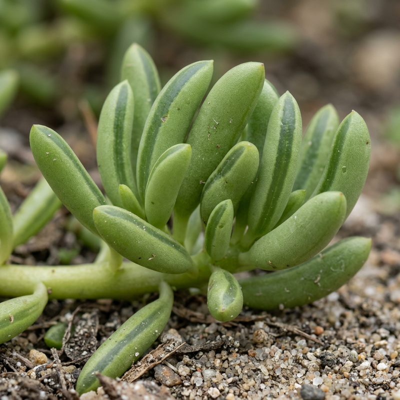 Felice Bean Pepperomie (Peperomia ferreyrae), illustrazione IA