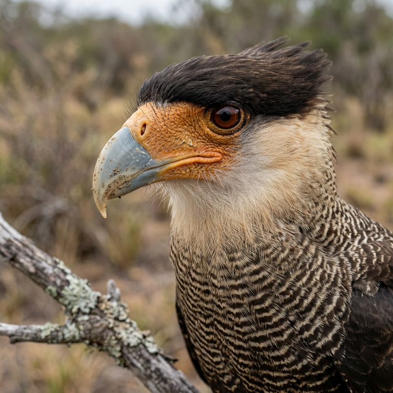 Haubenkarakara (Caracara plancus), illustrazione IA