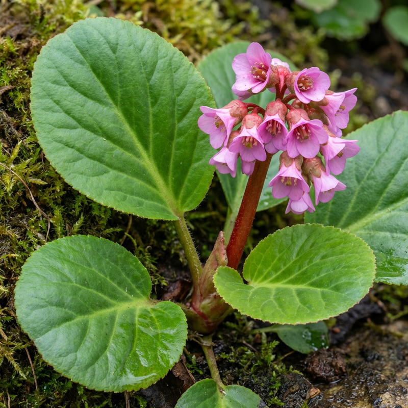 Bergenia dalle foglie cardiache