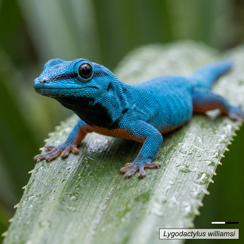 Geco diurno nano azzurro cielo