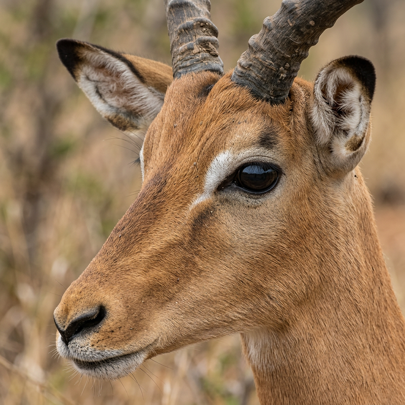 Impala (Aepyceros melampus), illustrazione IA