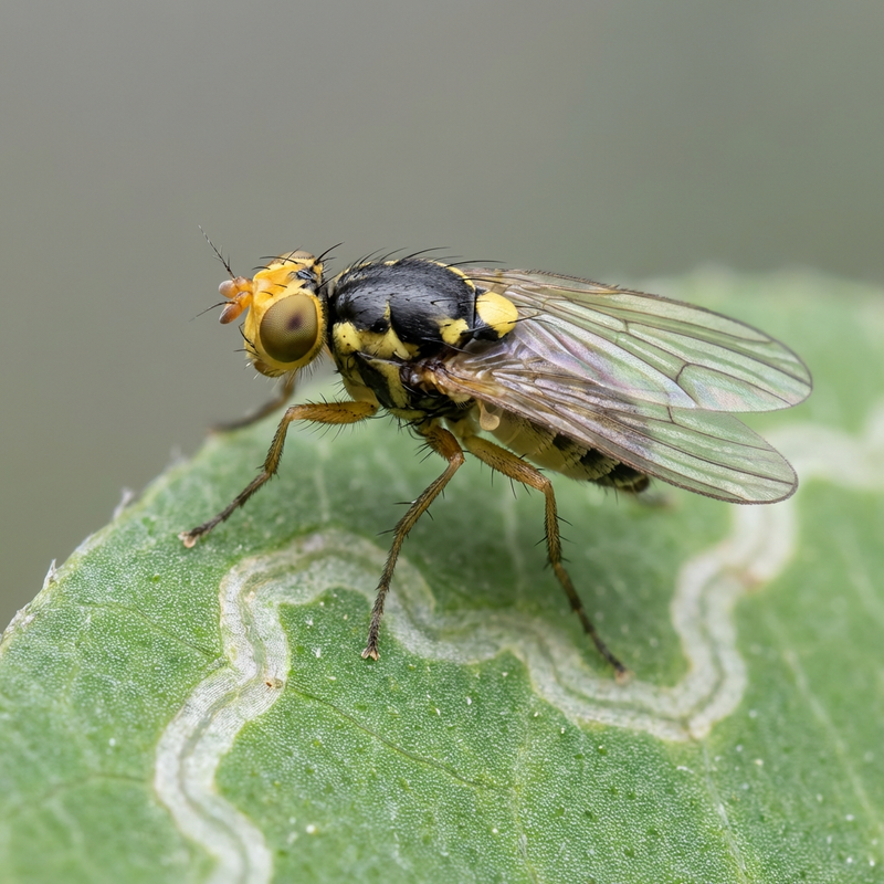 Mosca del minatore della foglia del trifoglio