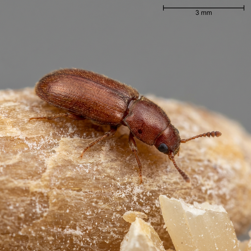 Scarabeo della farina dagli occhi piccoli