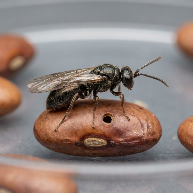Vespa calcide del campo (scarabeo di fagioli)