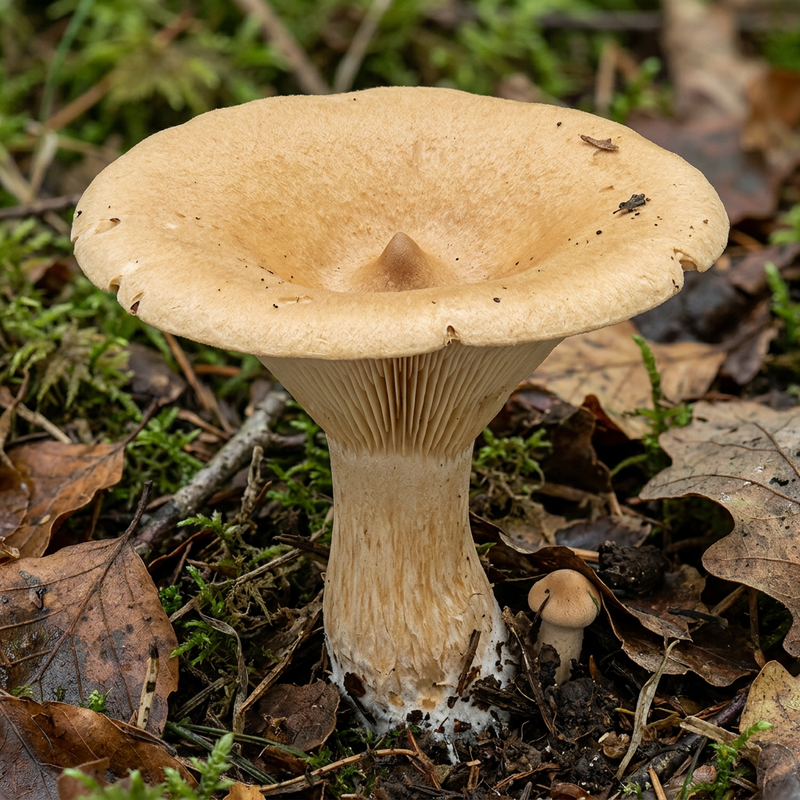 Mönchskopf (Clitocybe geotropa), illustrazione IA