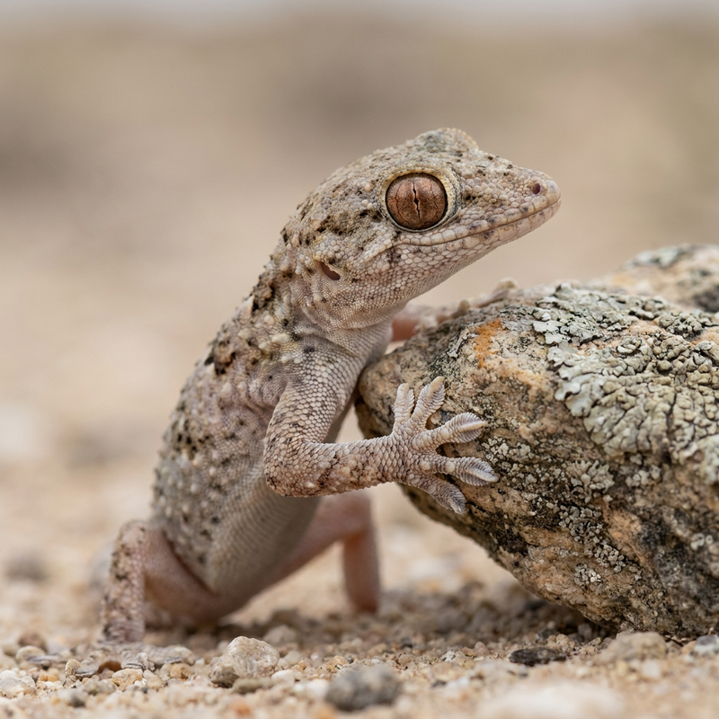 Geco dalle dita a foglia della Namibia