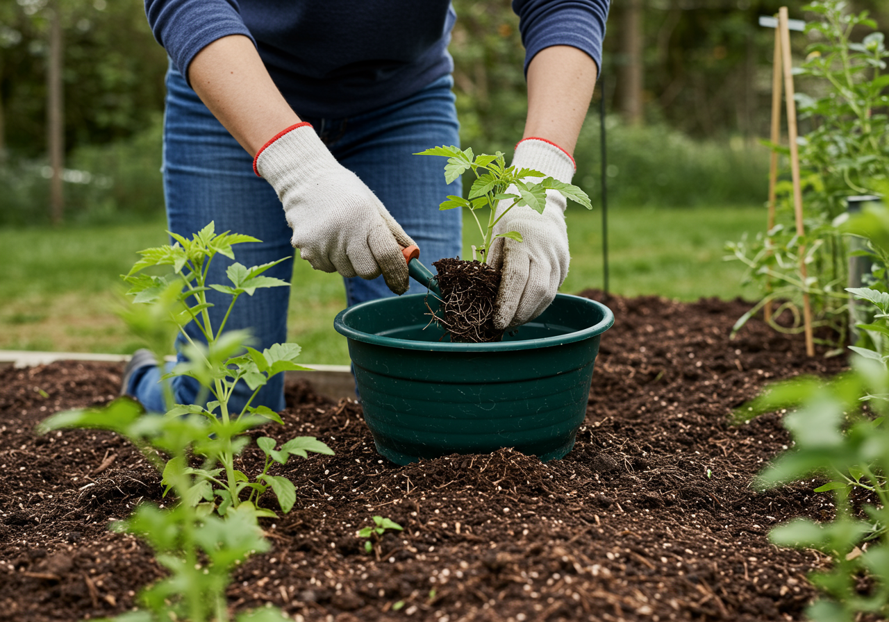 Neudorff NeudoHum Grow Light-Mix — Anwendungs-Szene