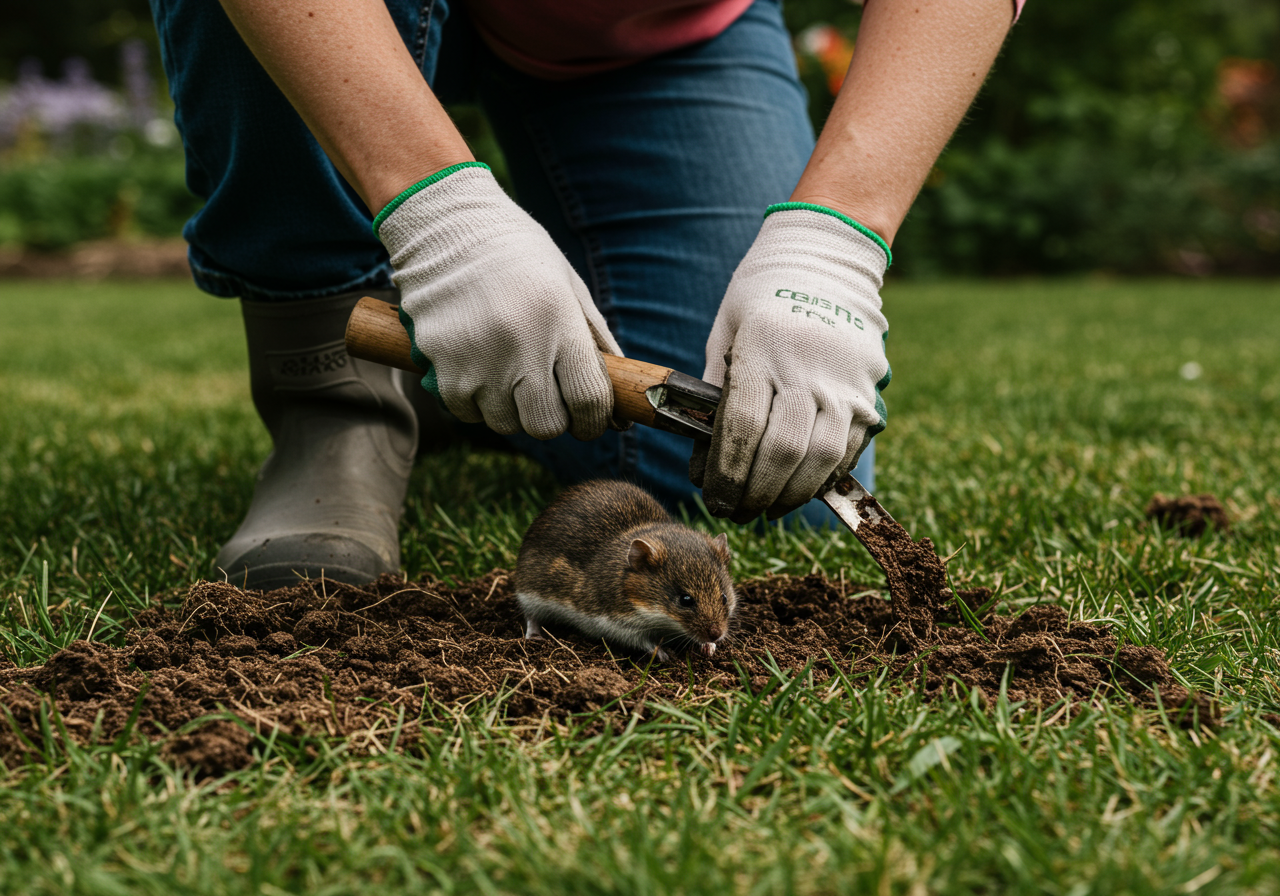 Neudorff Quiritox WühlmausFalle — Anwendungs-Szene
