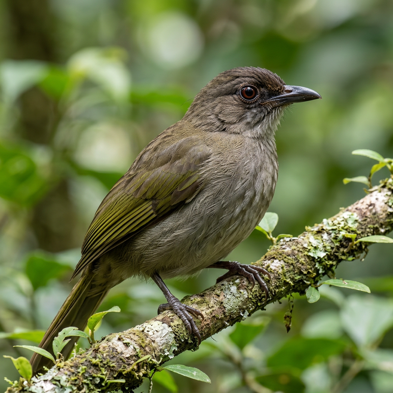 Bulbul dalle ali d'ulivo