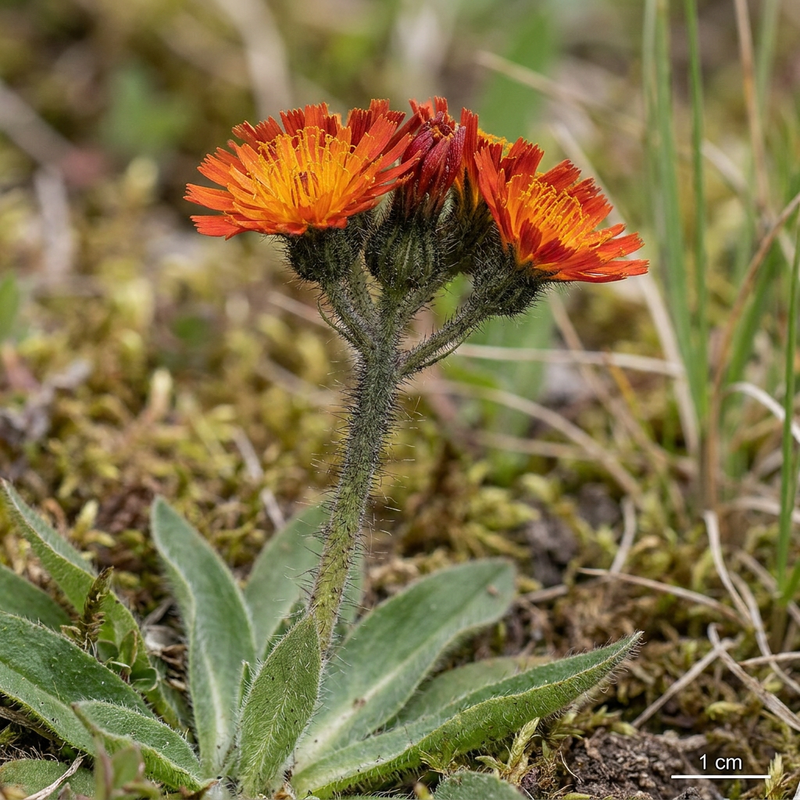 Pilosella rosso-arancio