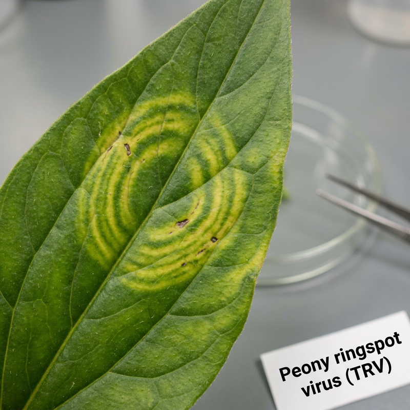 Virus delle macchie dell'anello della peonia