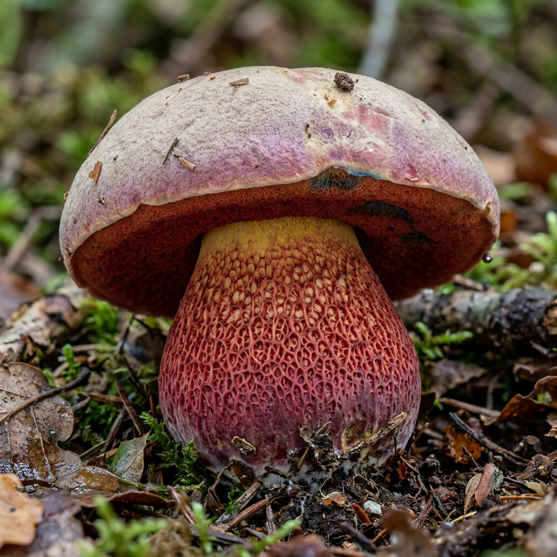 Purpur-Röhrling (Artkomplex) (Rubroboletus), illustrazione IA