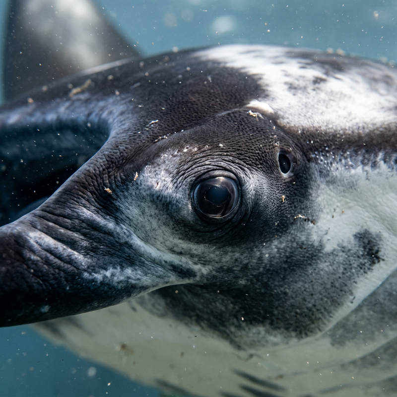 Riesenmanta (Mobula birostris), illustrazione IA