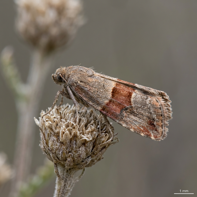 Falena dei fiori fasciata di rosso