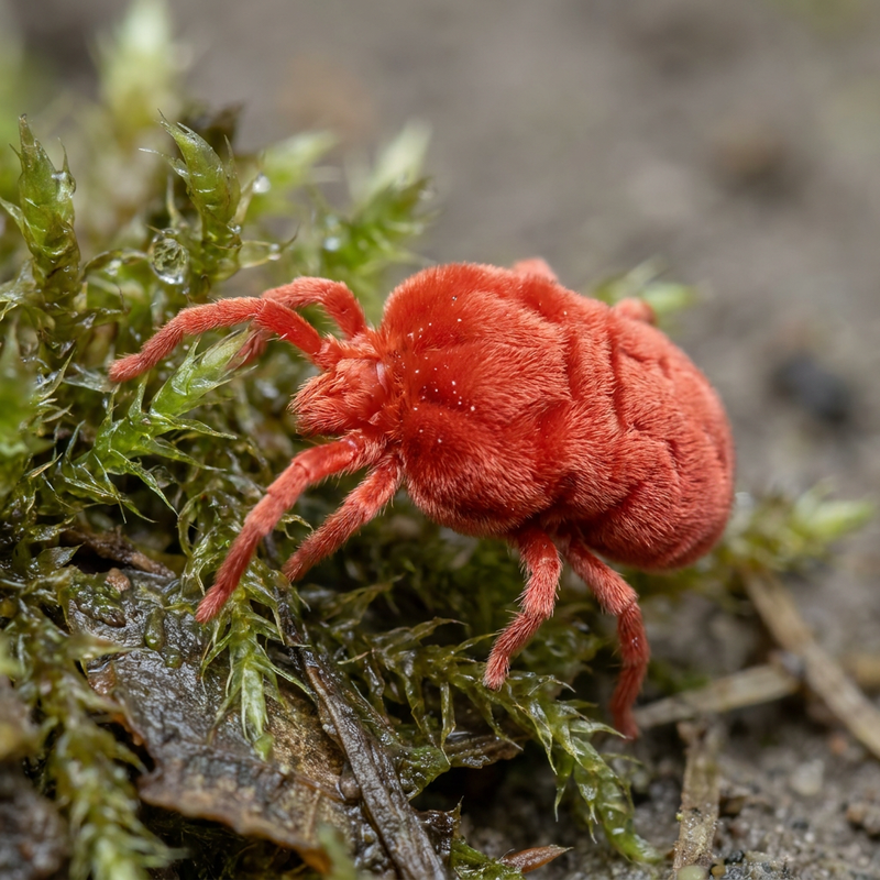 Acaro del velluto rosso