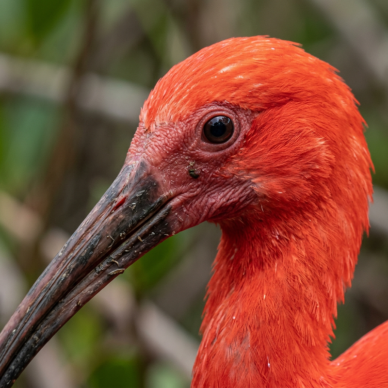 Roter Ibis (Eudocimus ruber), illustrazione IA