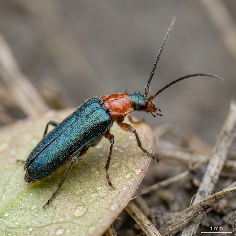Scarabeo dal collo rosso