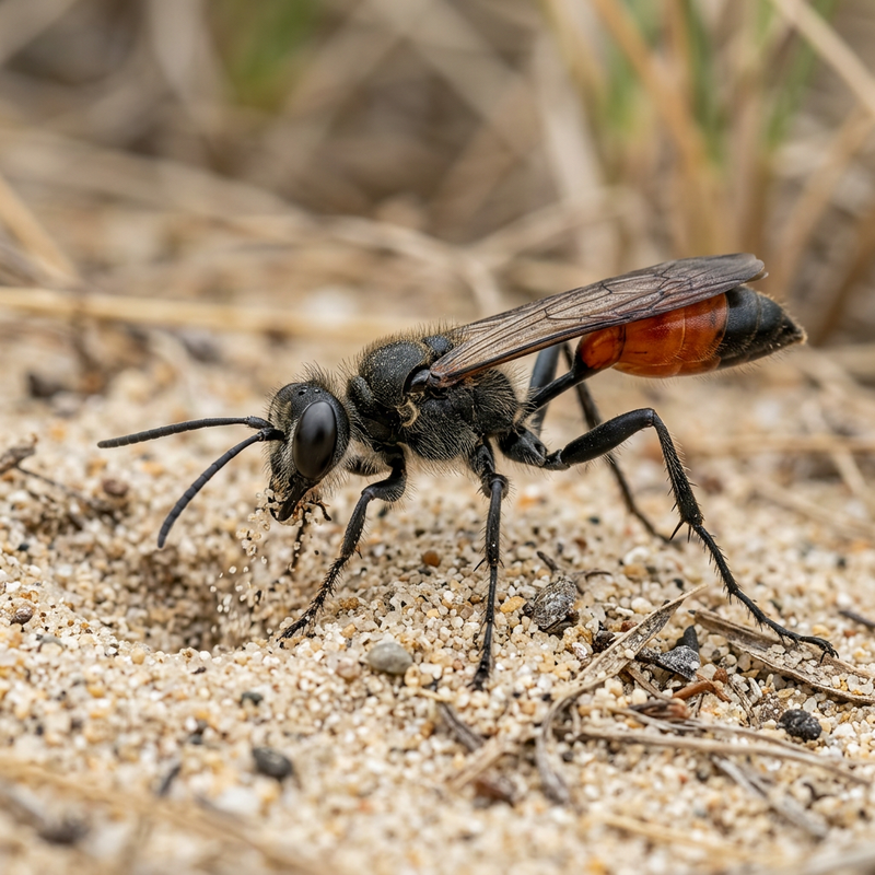 Vespa della sabbia (genere Podalonia)