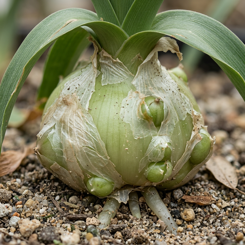 Schwangere Zwiebel (Albuca bracteata), illustrazione IA