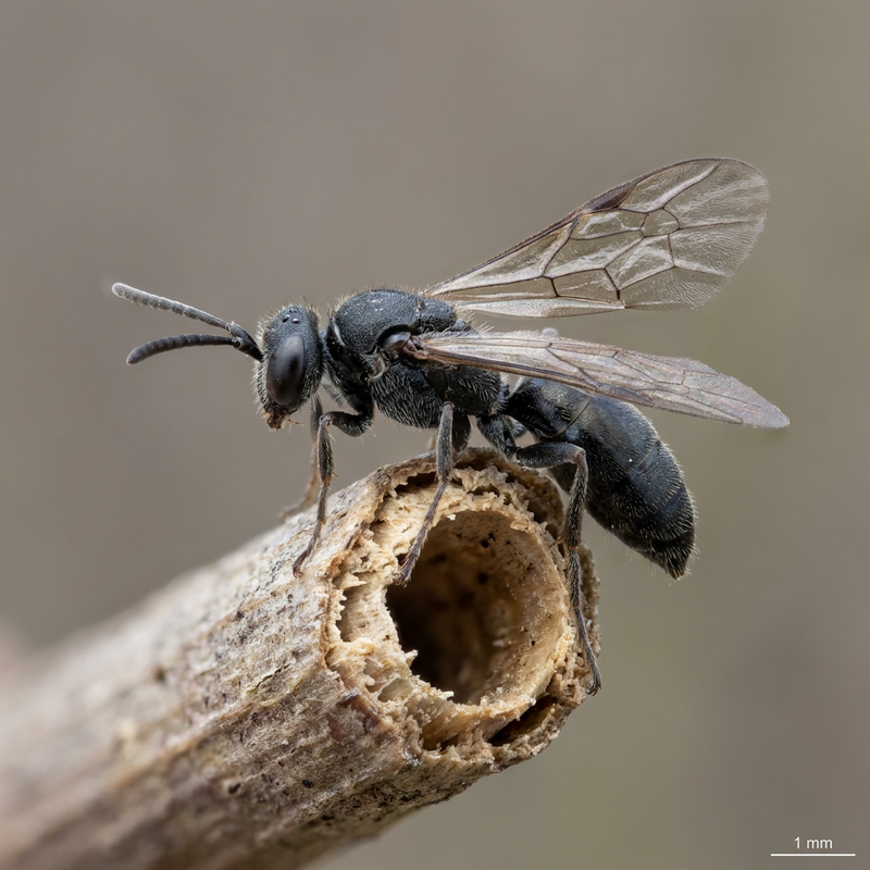 Vespa scavatrice nera