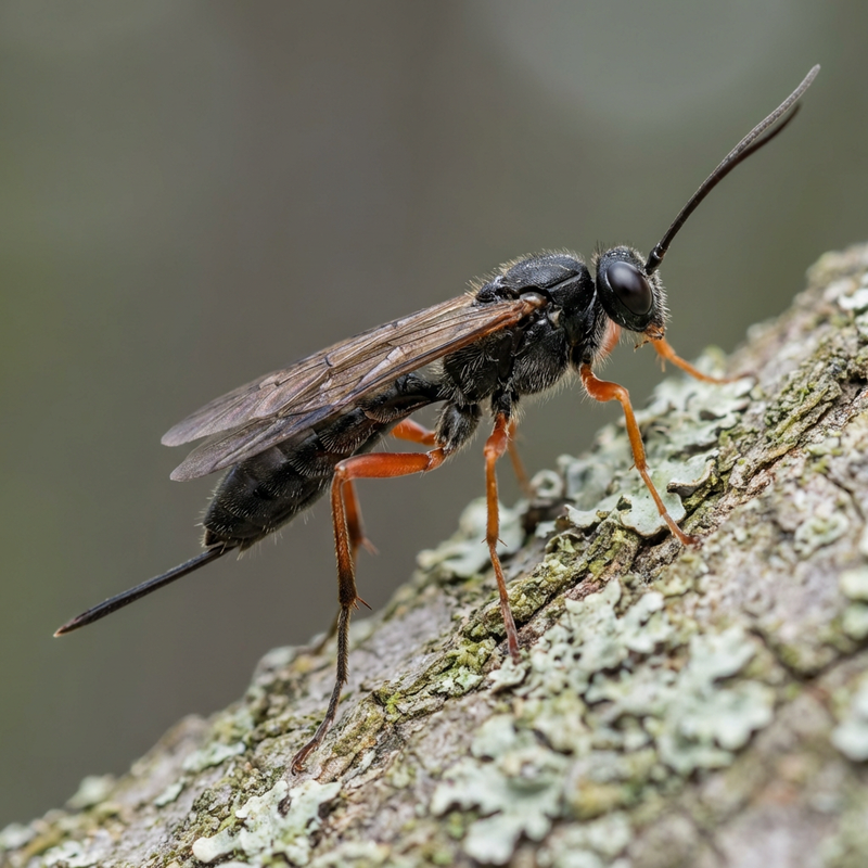 Vespa parassita nera