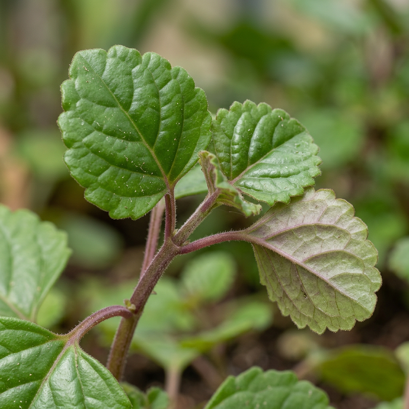 Schwedische Efeuranke (Plectranthus verticillatus), illustrazione IA