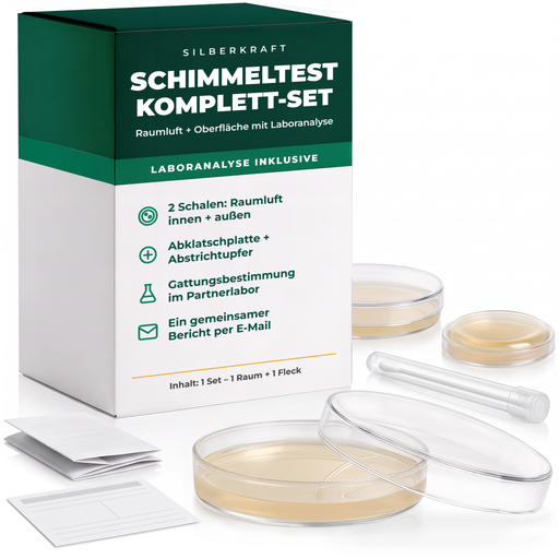 Silberkraft set completo test della muffa – aria e superficie con analisi di laboratorio