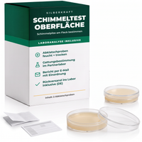 Silberkraft test della muffa sulle superfici con analisi di laboratorio – campioni a contatto per la macchia sospetta