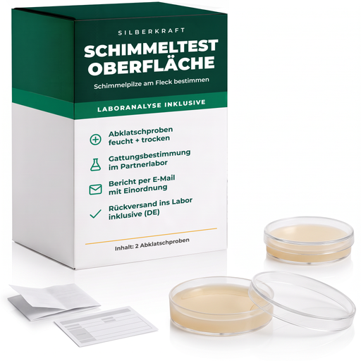 Silberkraft test della muffa sulle superfici con analisi di laboratorio – campioni a contatto per la macchia sospetta
