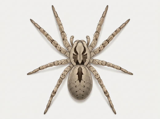 Ragno Nosferatu (Zoropsis spinimana) dall'alto
