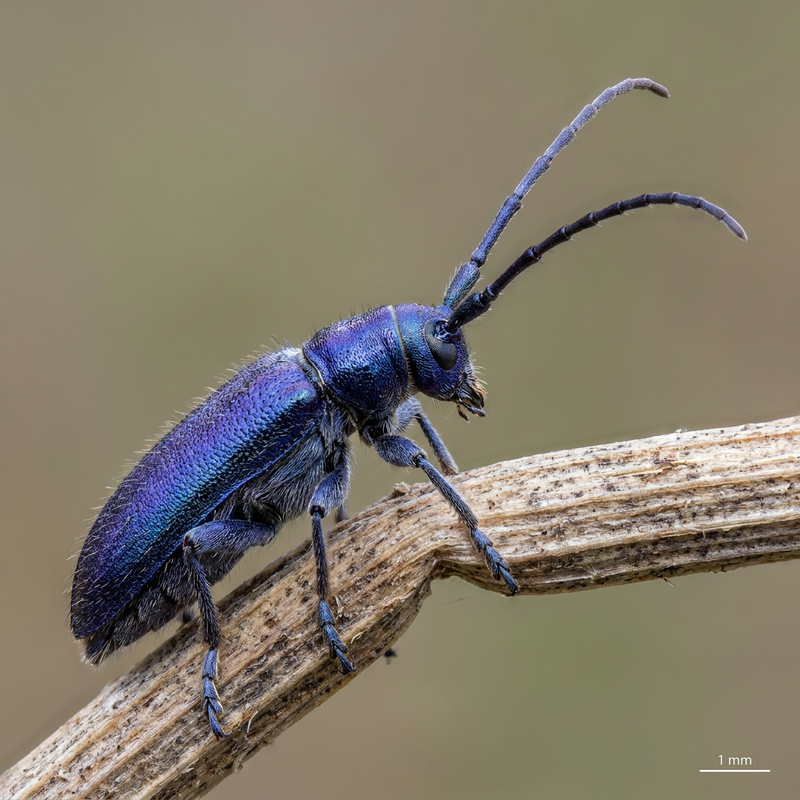 Buck a collo alto blu viola
